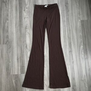 KHY WOMENS PANTS BROWN HIGH RISE STRETCHY BOOTCUT LEGGINGS 2XS